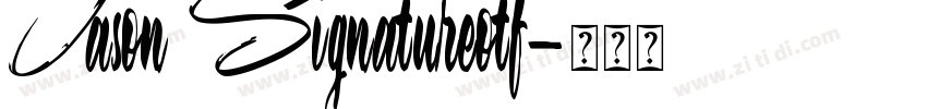 Jason Signatureotf字体转换